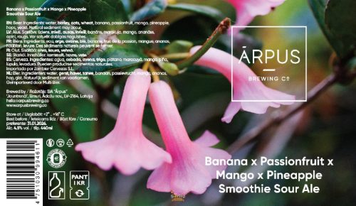 Ārpus Brewing Co. - Banana x Passionfruit x Mango x Pineapple Smoothie Sour Ale  (0,44) (4,5 %)
