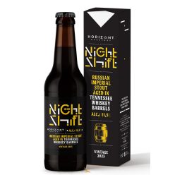   Horizont Night Shift Vintage 2023 / Russian Imperial Stout Tennessee whiskey hordóban érlelve (0,33L) (11.5%)