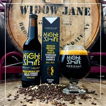   Horizont Night Shift Vintage 2023 / Russian Imperial Stout Tennessee whiskey hordóban érlelve (0,33L) (11.5%)