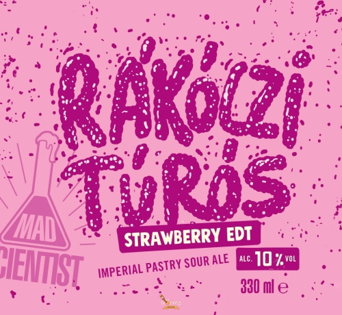 Mad Scientist Rákóczi Túrós Strawberry EDTION (0,33L) (10%)