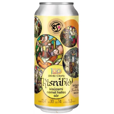   Etyeki Sörmanufaktúra  Kisrabló 100.  Helles Lager   (0,44L) (5,3%)