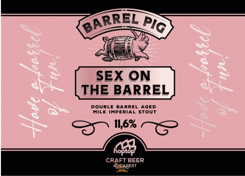 Hoptop Sex On the Barrel - Barbados rum Imperial Stout /hordóérlelt/ (0,33L) (11,6 %)
