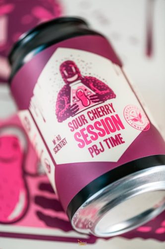 Mad Scientist Sour Cherry Session PBJ Time   /hordóérlelt/ (0,375L) (5,8 %)