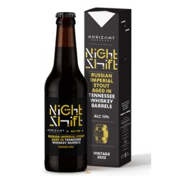   Horizont Night Shift Vintage 2022 / Russian Imperial Stout Tennessee whiskey BA /hordóérlelt/ (0,33L) (13%)