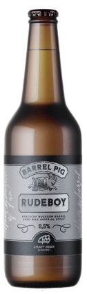 Hoptop RUDEBOY - Kentucky bourbon barrel aged Imperial Milk Stout /hordóérlelt/ (0,33L) (11,5%)