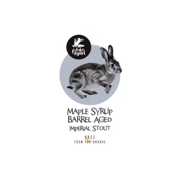   Fehér Nyúl From the Barrel Maple Syrup Barrel Aged  Imperial Stout  /hordóérlelt/  (0,33L) (12,3%)