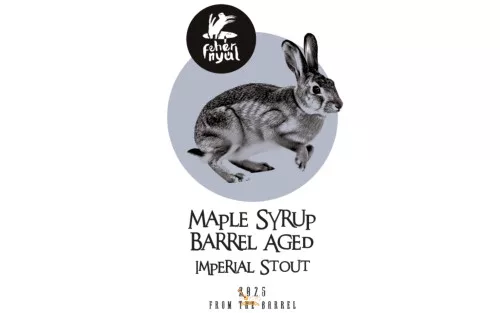 Fehér Nyúl From the Barrel Maple Syrup Barrel Aged  Imperial Stout  /hordóérlelt/  (0,33L) (12,3%)