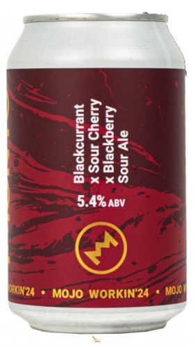 Monyo MOJO WORKIN'24   BLACKCURRANT  SOUR CHERRY  BLACKBERRY SOUR ALE  (0,33L) (5,4%)