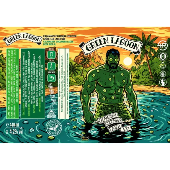 Mad Scientist - Green Lagoon (0,44L) (4,2 %) Mad Scientist - Green Lagoon (0,44L) (4,2 %)