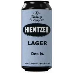 LöWOLF - Kőszegi Hientzer Lager  0,44L) (5.2 %)