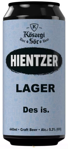 LöWOLF - Kőszegi Hientzer Lager  0,44L) (5.2 %)