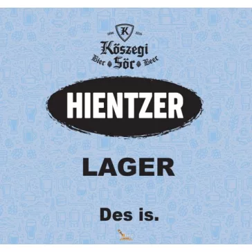 LöWOLF - Kőszegi Hientzer Lager  0,44L) (5.2 %)
