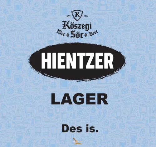 LöWOLF - Kőszegi Hientzer Lager  0,44L) (5.2 %)