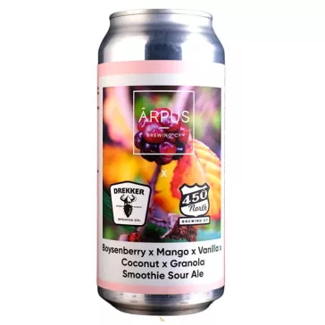   Ārpus Brewing Co. - x Drekker x 450 North Boysenberry x Mango x Vanilla x Coconut x Granola Smoothie Sour Ale    (0,44) (5 %)