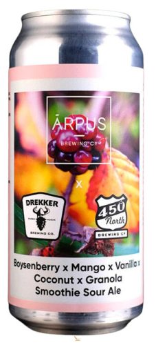 Ārpus Brewing Co. - x Drekker x 450 North Boysenberry x Mango x Vanilla x Coconut x Granola Smoothie Sour Ale    (0,44) (5 %)