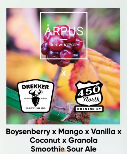 Ārpus Brewing Co. - x Drekker x 450 North Boysenberry x Mango x Vanilla x Coconut x Granola Smoothie Sour Ale    (0,44) (5 %)