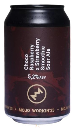 Monyo MOJO WORKIN'25  Choco Raspberry x Strawberry Smoothie Sour (0,33L) (5,2 %)