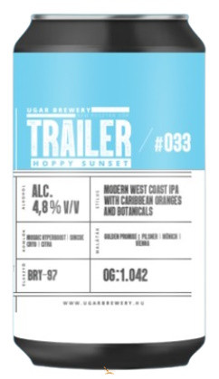 Ugar Trailer 33  -  HOPPY SUNSET  IPA  (0,33L) (4,8 %)