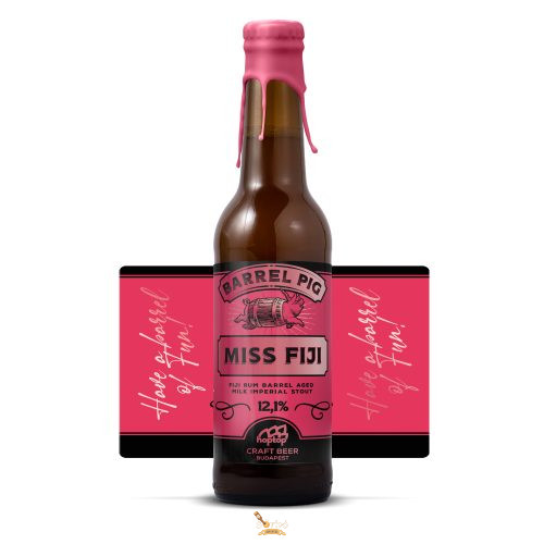 Hoptop MISS FIJI imperial milk  stout  /barrel pig series hordóérlelt/ (0,33L) (12,1 %)