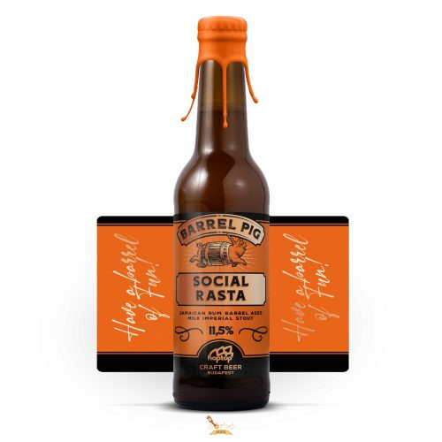 Hoptop Social Rasta milk imperial stout  /barrel pig series hordóérlelt/ (0,33L) (11,5 %)
