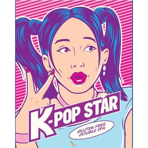 Mad Scientist-  K-Pop Star Gluténmentes dupla ipa Columbus komlóval.