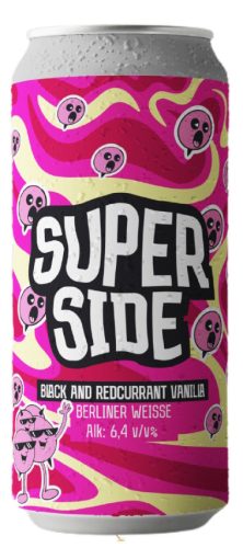 SUPERSIDE - Ribizlis Vaníliás Berliner Weisse   (0,5L) (6,4 %)