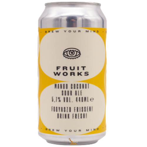 Brew Your Mind Fruit Works - Mango-Coconut - sour ale  (0,44) (5,7%) cSour Ale