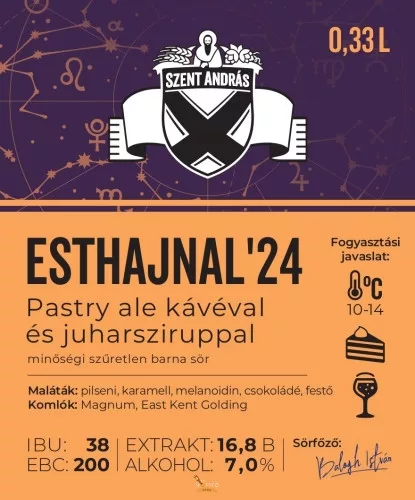 Szent András Esthajnal '24 díszdoboz pohárral