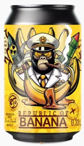 Etyeki Republic of Banana smoothie sour ale  (0,33L) (5%)