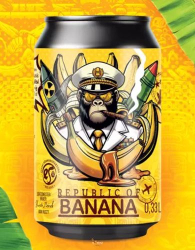 Etyeki Republic of Banana smoothie sour ale  (0,33L) (5%)