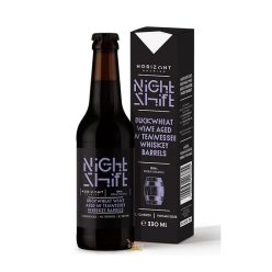   Horizont - Night Shift Vintage 2025 / Tennessee Whiskey hordóban érlelt hajdinabor  (0,33L) (10%)