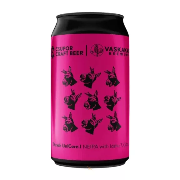 Vaskakas Sörfőzde / CSUPOR CRAFT BEER - Thrash Unicorn Neipa (0,33L) (7 %) Vaskakas Sörfőzde / CSUPOR CRAFT BEER - Thrash Unicorn Neipa (0,33L) (7 %)
