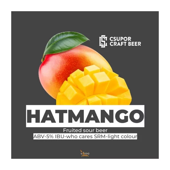 CSUPOR CRAFT BEER - HatManGO sour (0,33L) (4,5 %) CSUPOR CRAFT BEER - HatManGO sour (0,33L) (4,5 %)