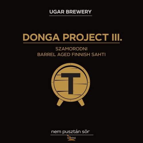 Ugar Donga Project III - Szamorodni Barrel aged Finnish Sahti  (0,33L)  (13 %)