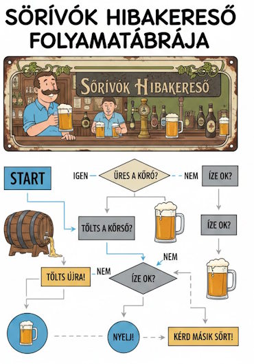 Sörivók Hibakereső Folyamatábrája
